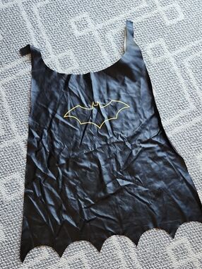 Batman Black Cape with Yellow Bat Emblem